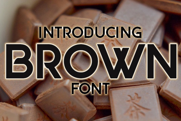 Brown Font preview