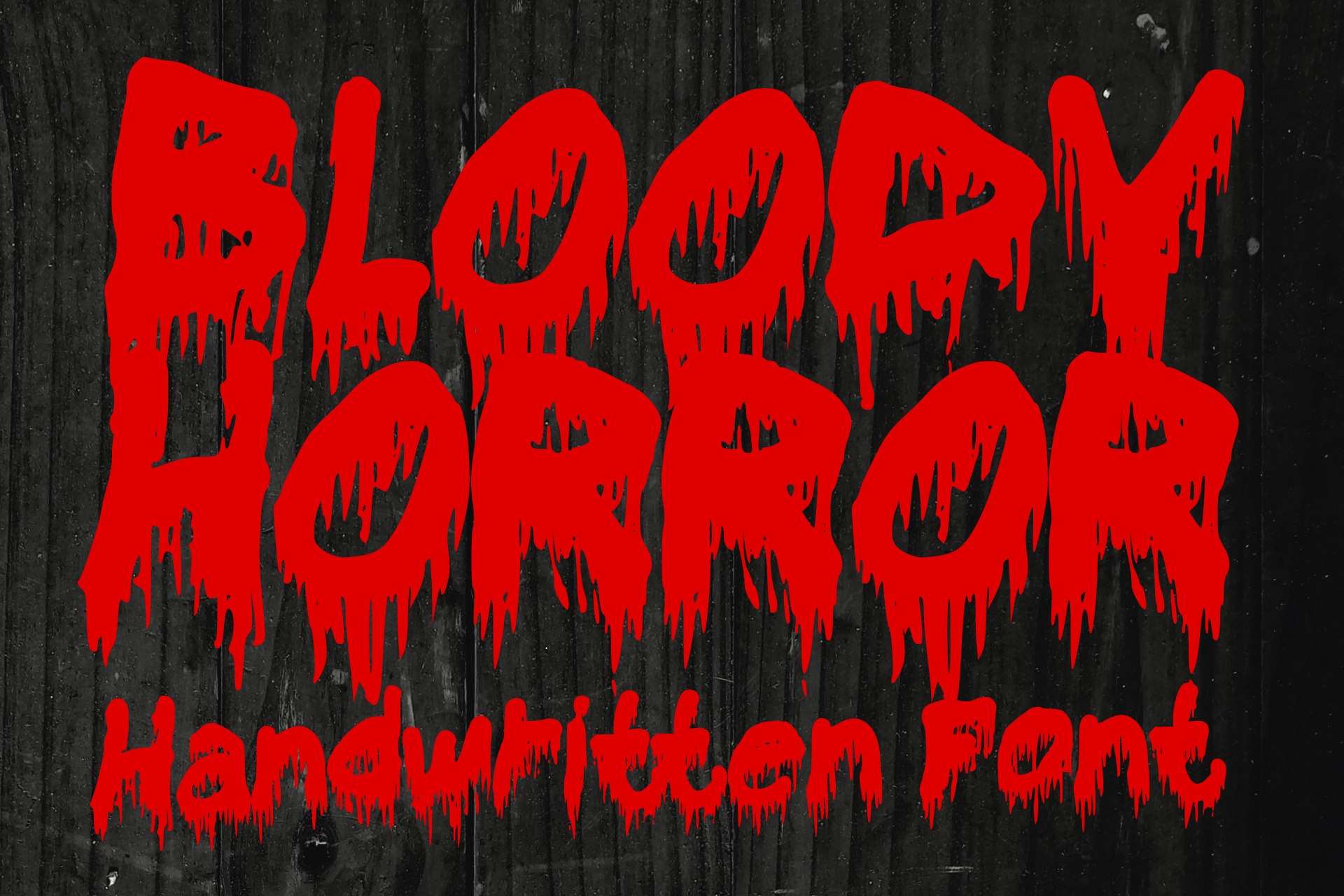 Bloody Horror Font preview