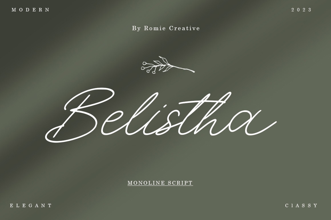 Belistha Font preview