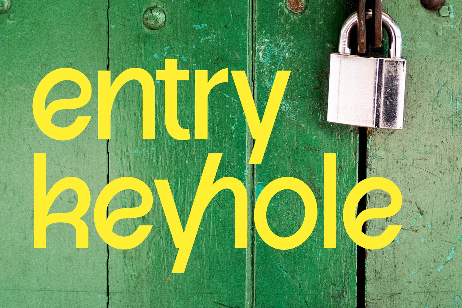 Enrty Keyhole Regular Font preview