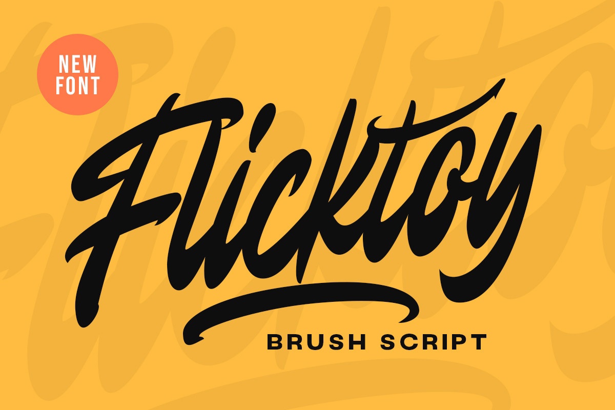 Flicktoy Font preview