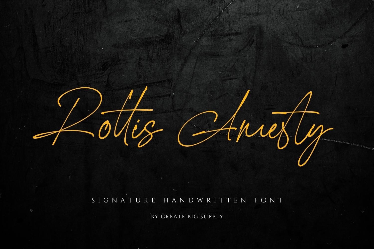 Rottis Amesty Font preview