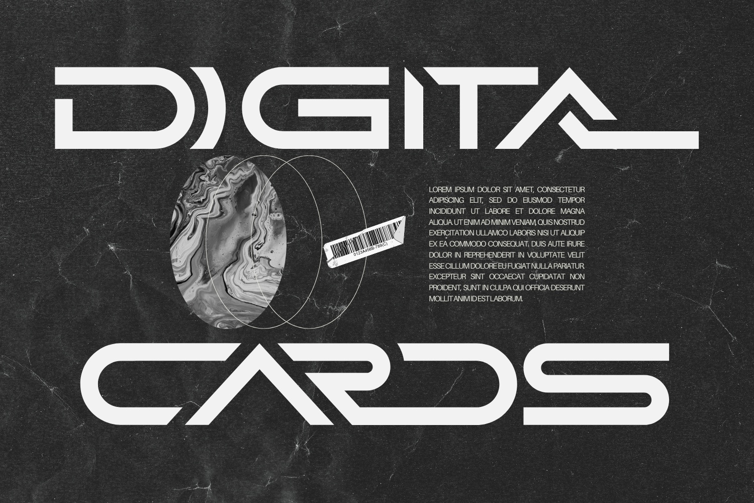 Digital Cards Regular Font preview