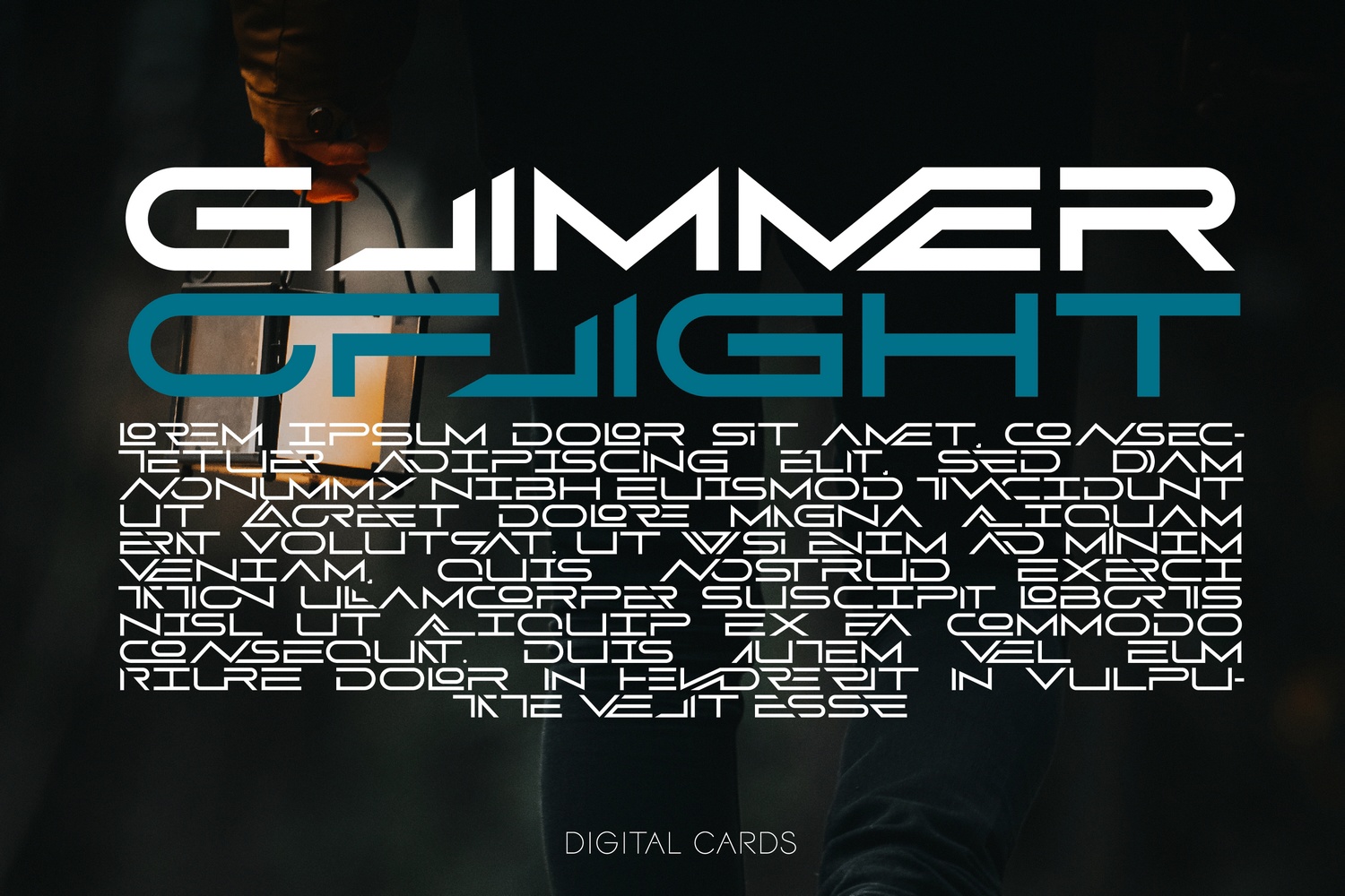 Digital Cards Thin Font preview