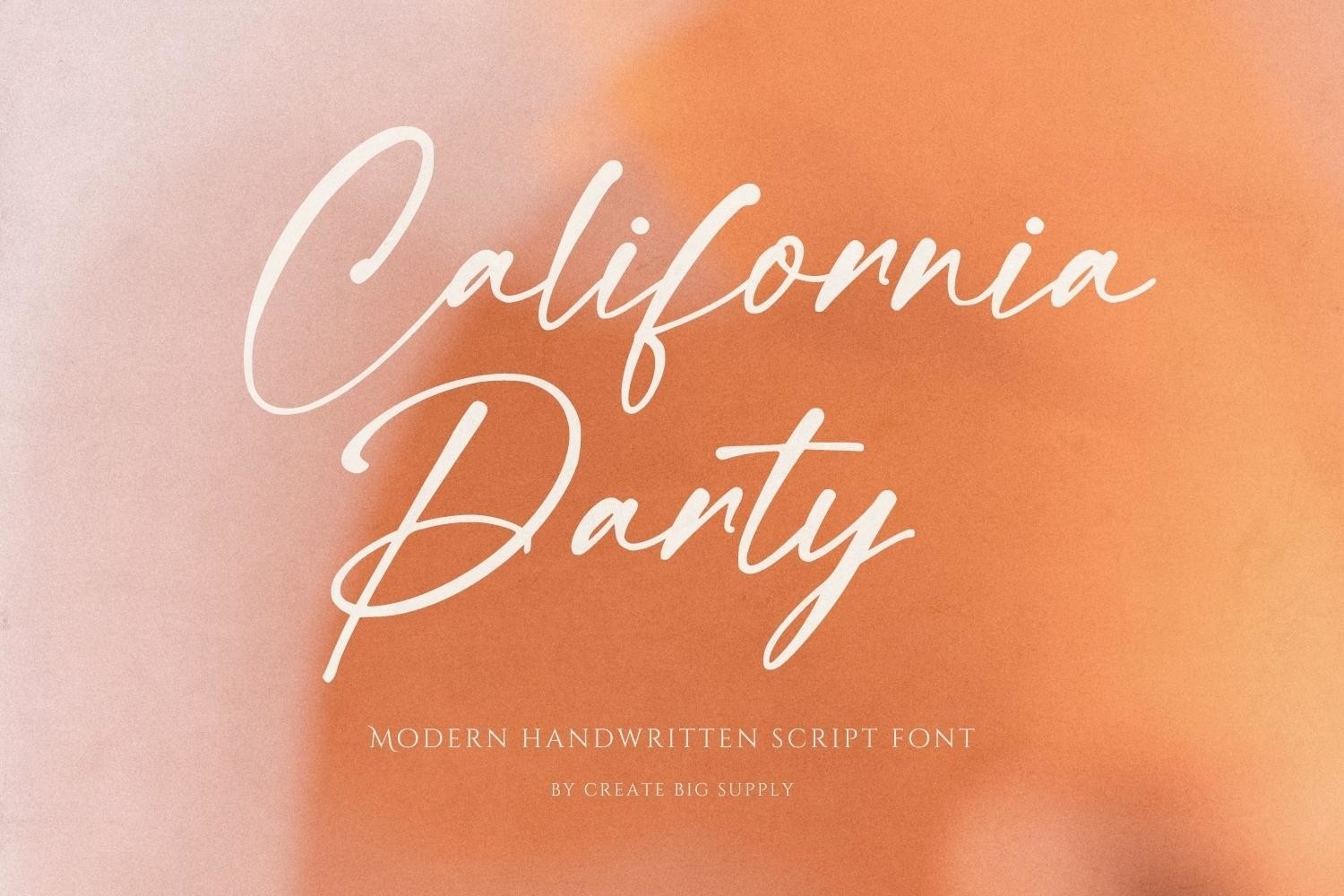 California Party Regular Font preview