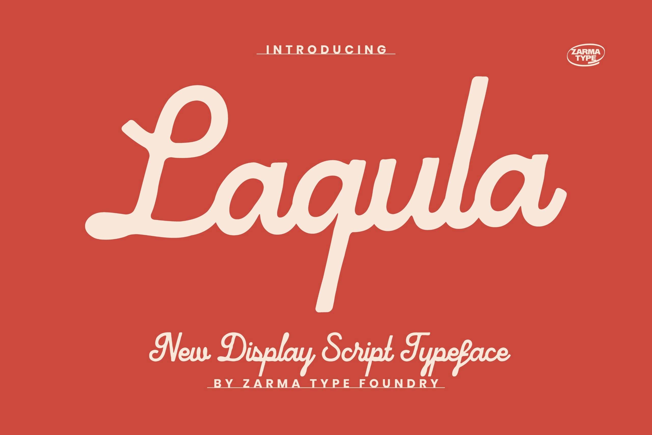 Laqula Font preview