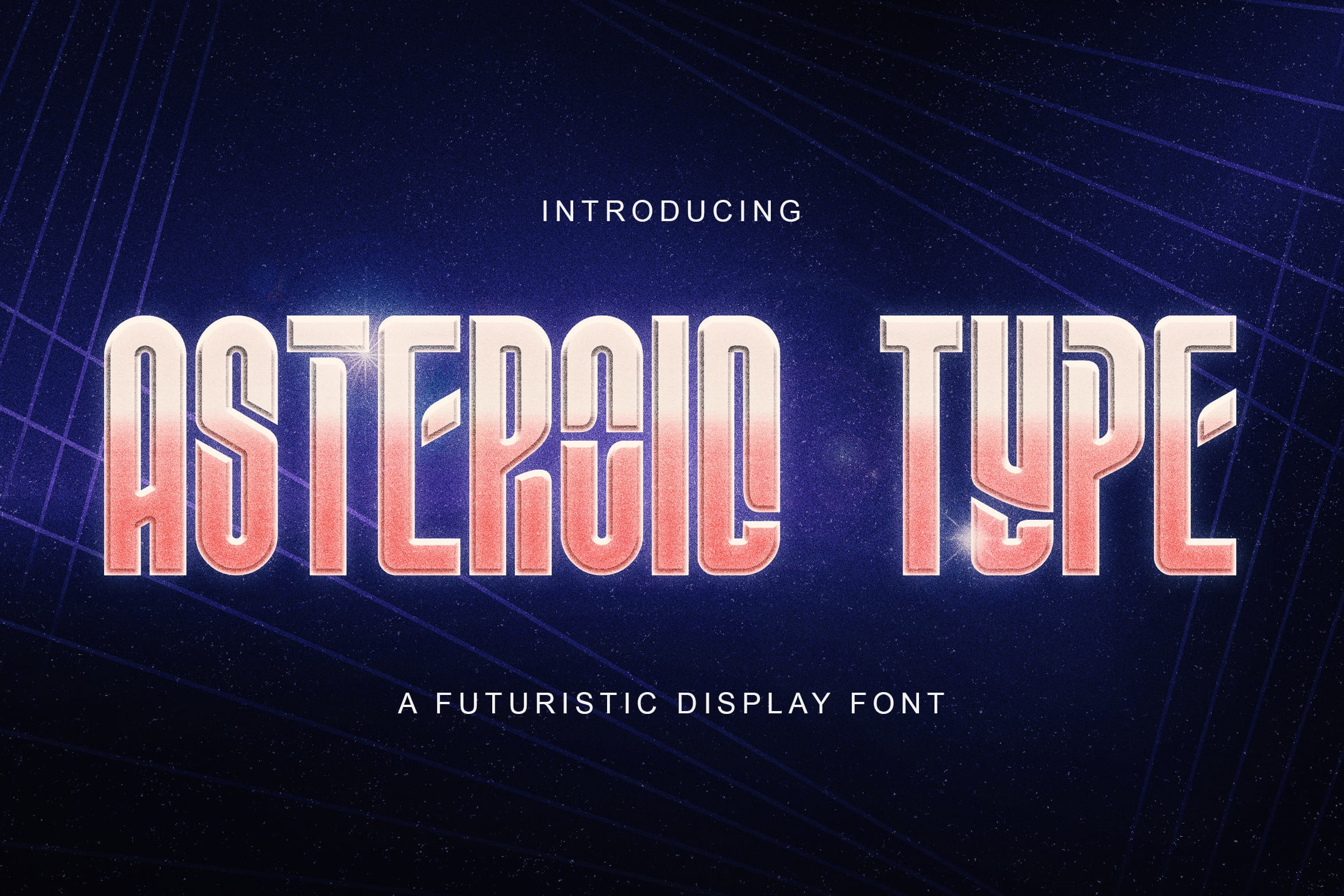 Asteroid Type Regular Font preview