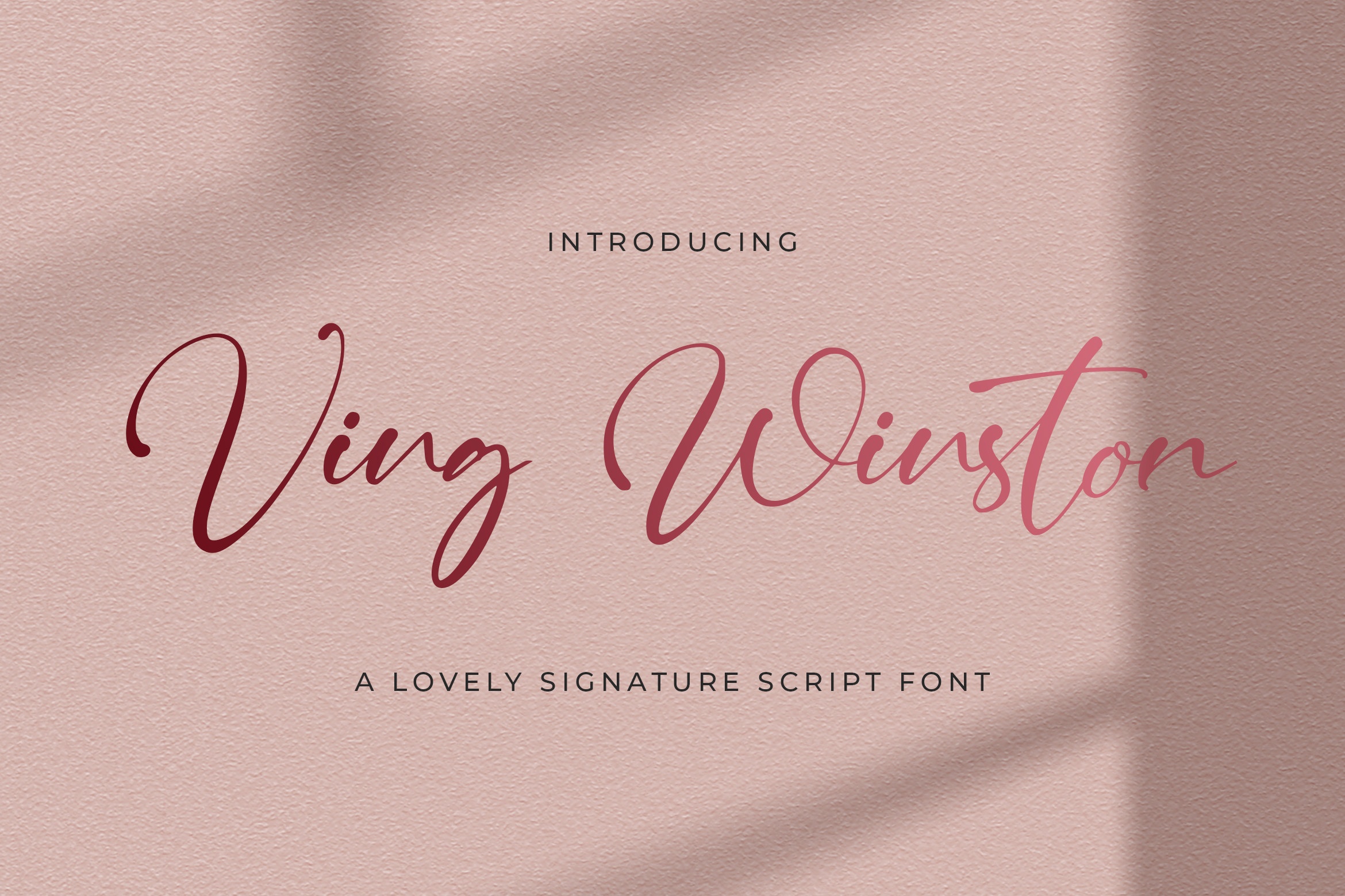 Ving Winston Regular Font preview