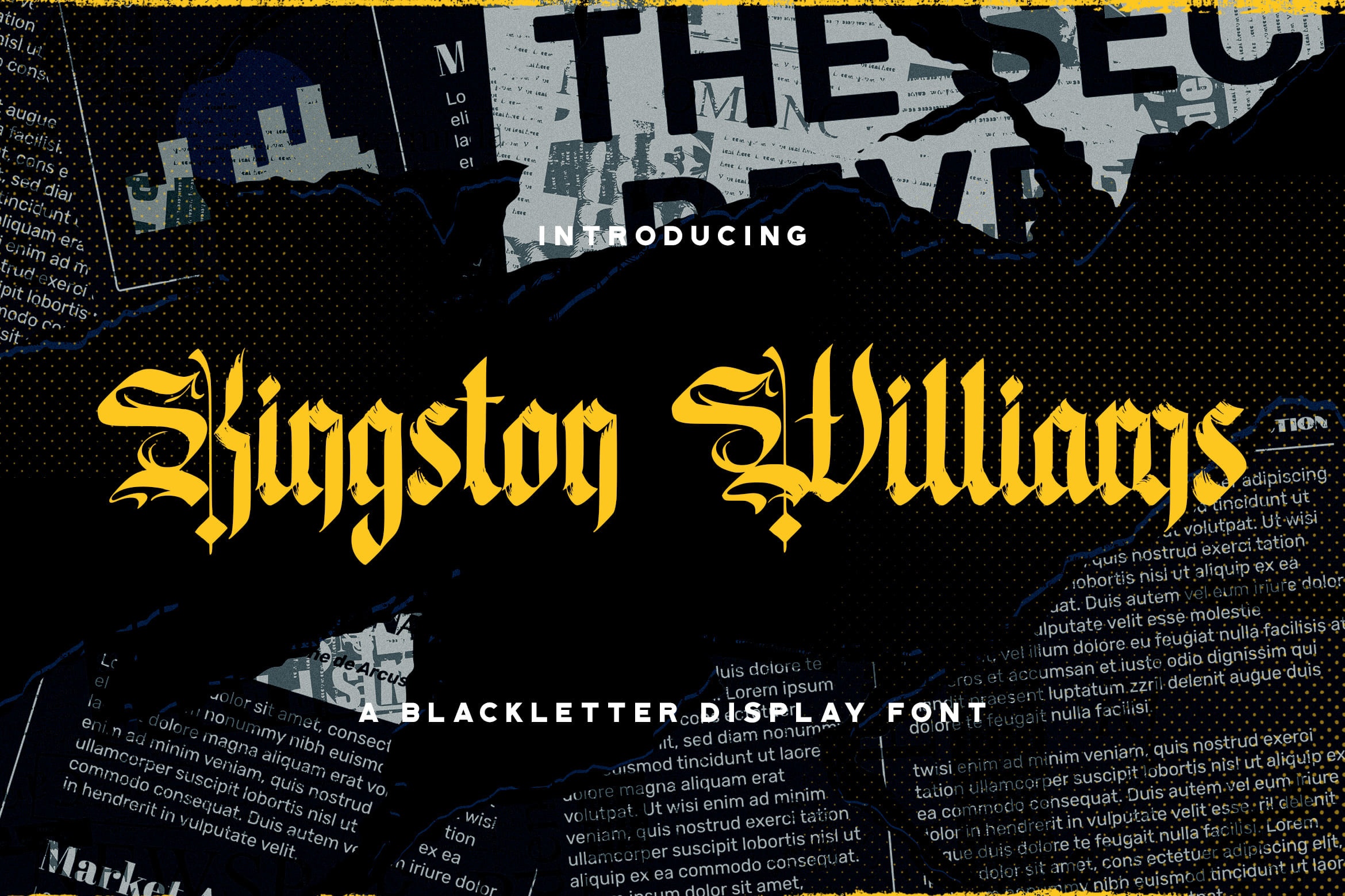 Kingston Williams Regular Font preview