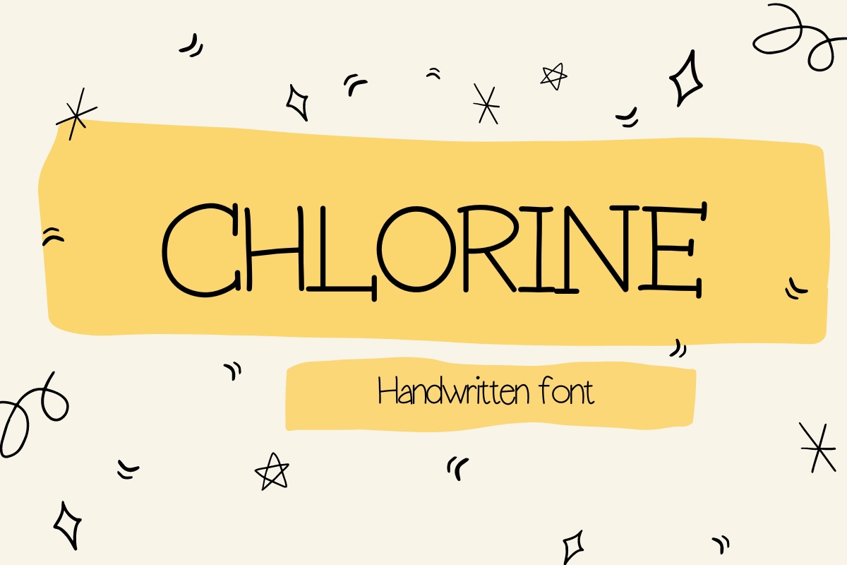 Chlorine Font preview