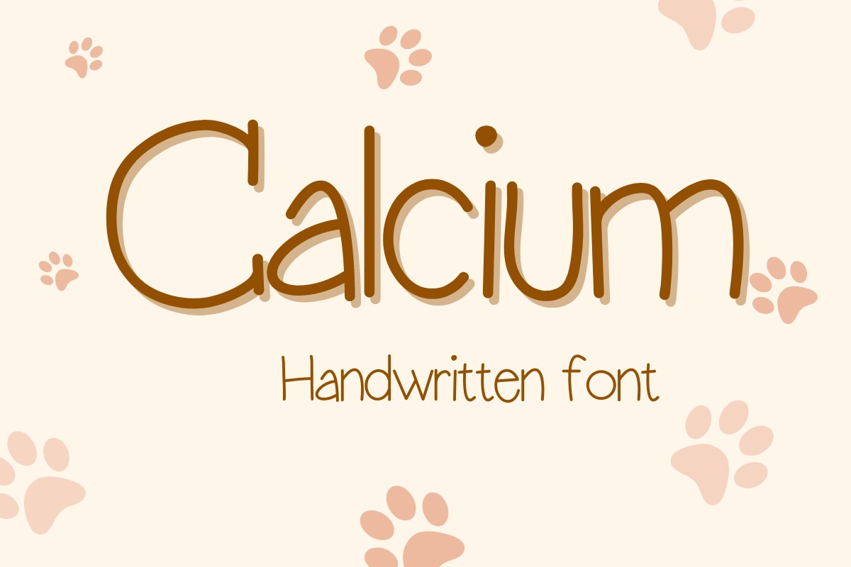 Calcium Font preview
