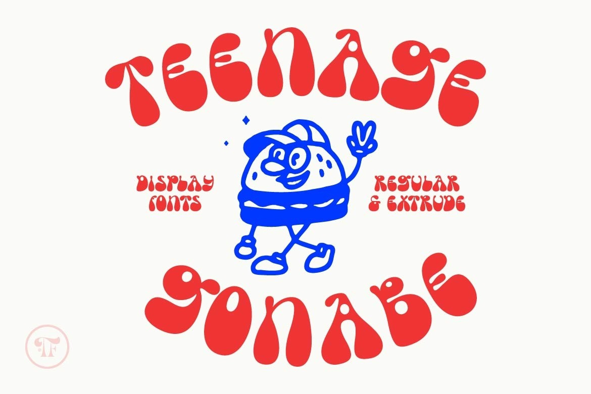Teenage Gonabe Regular Font preview