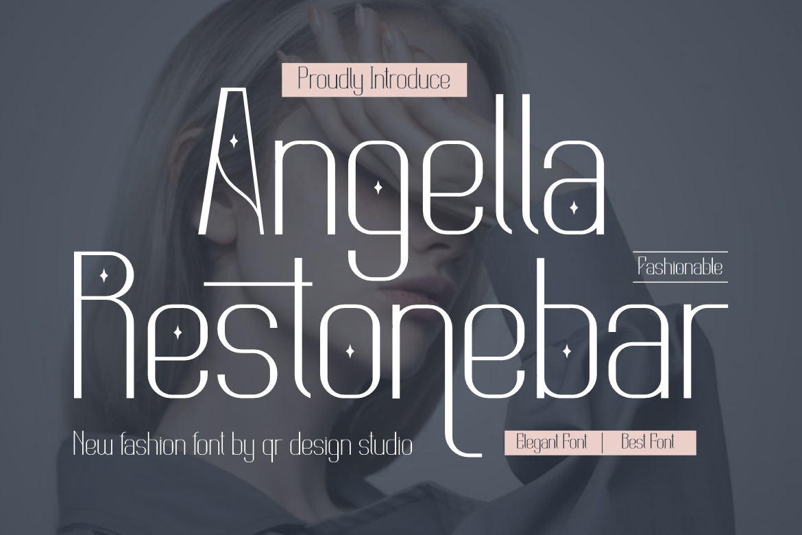 Angella Restonebar Font preview