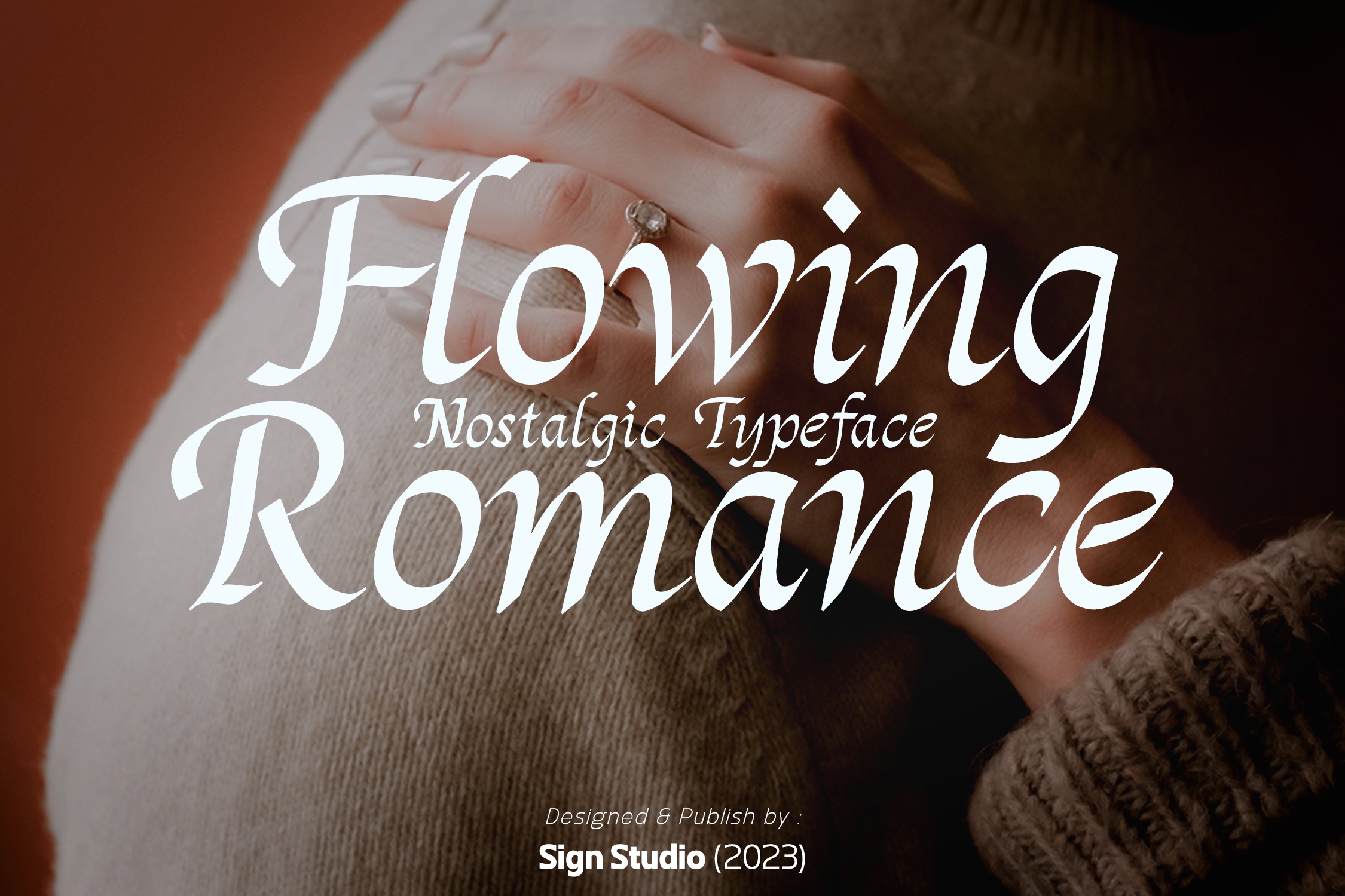 Flowing Romance Italic Font preview
