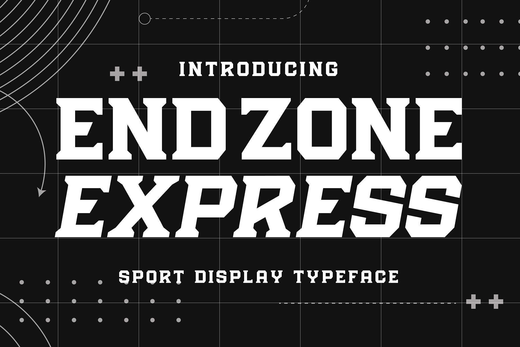 Endzone Express Regular Font preview