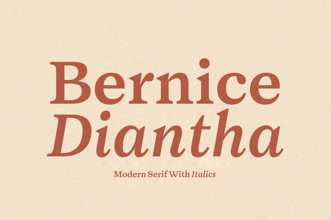 Bernice Diantha Italic Font preview