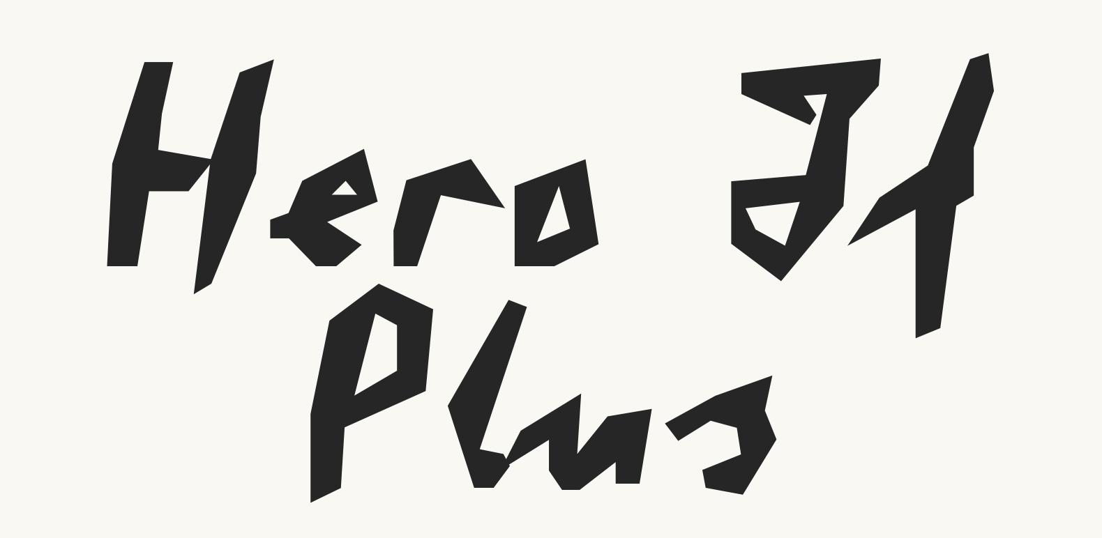 Hero If Plus Font preview