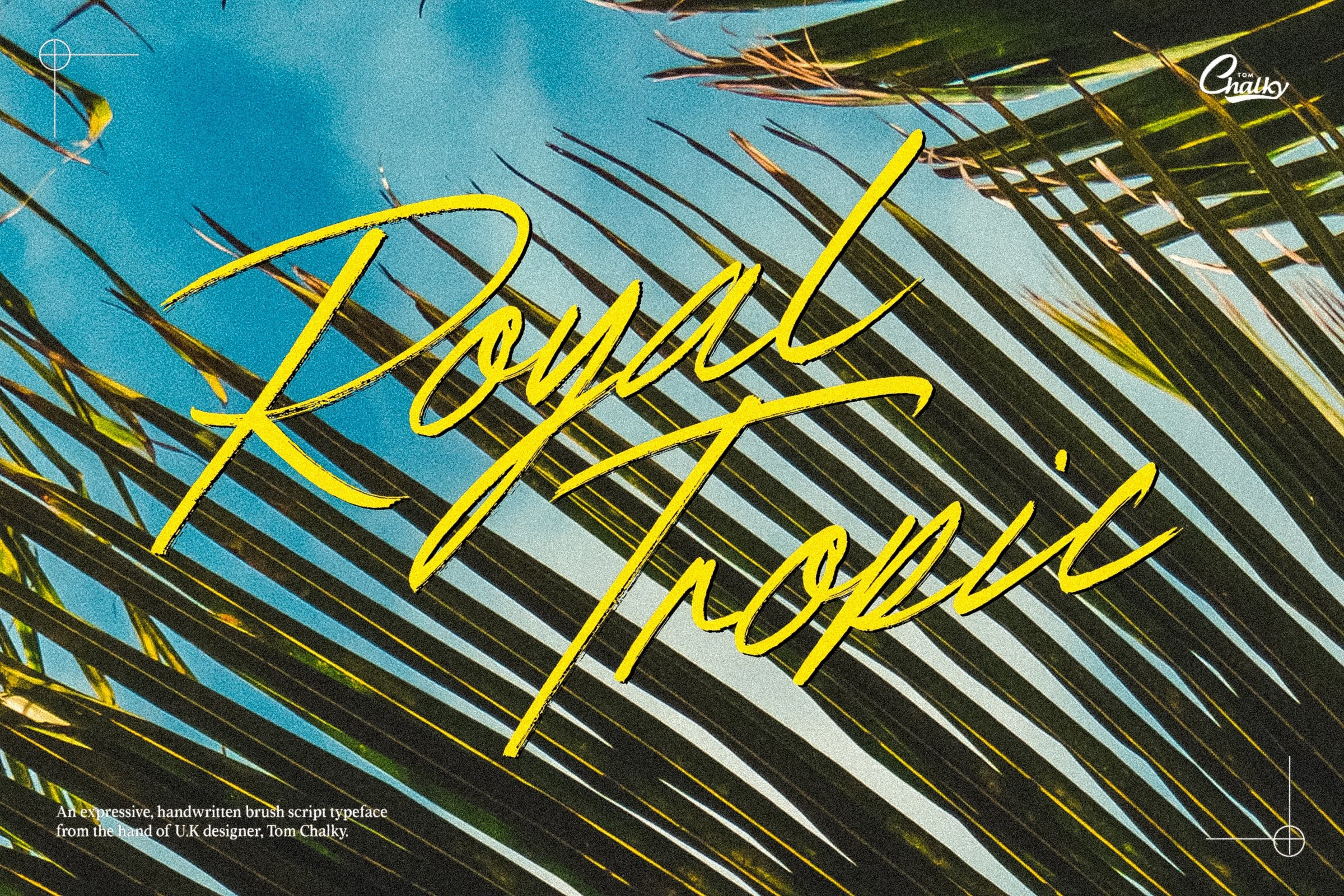 Royal Tropic Slanted Font preview