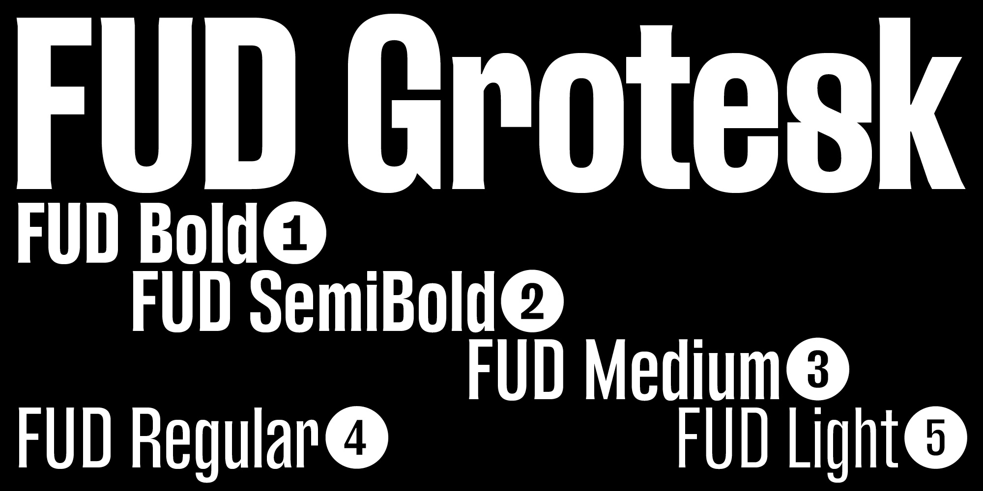 FUD Grotesk Medium Font preview