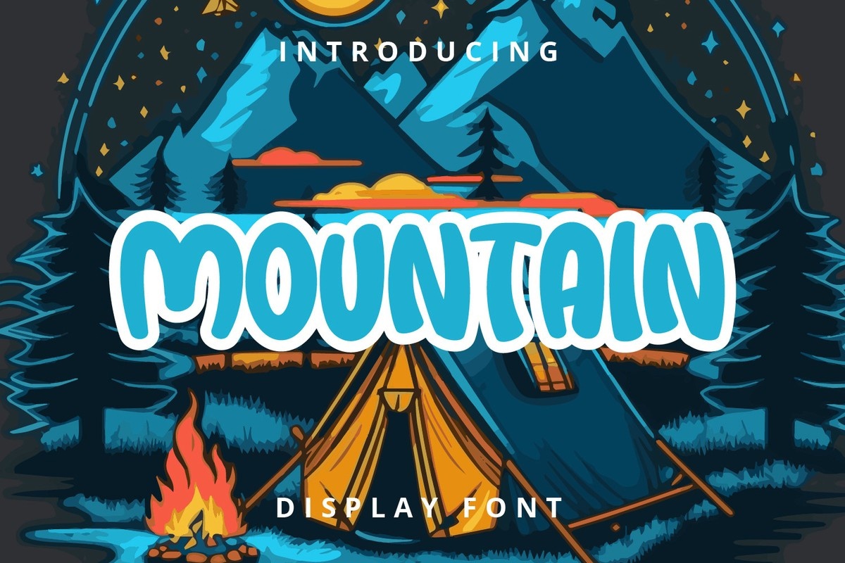 Mountain Regular Font preview