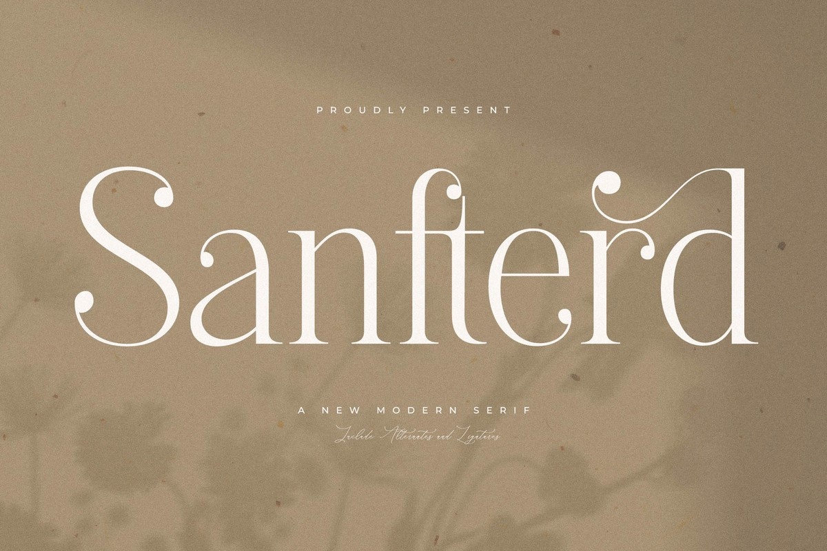 Sanfterd Italic Font preview