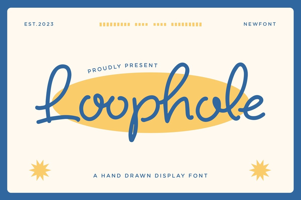 Loophole Regular Font preview