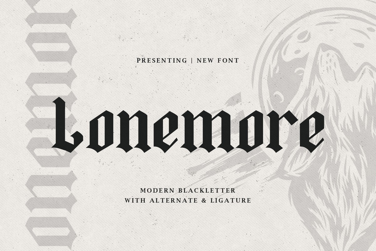 Lonemore Font preview