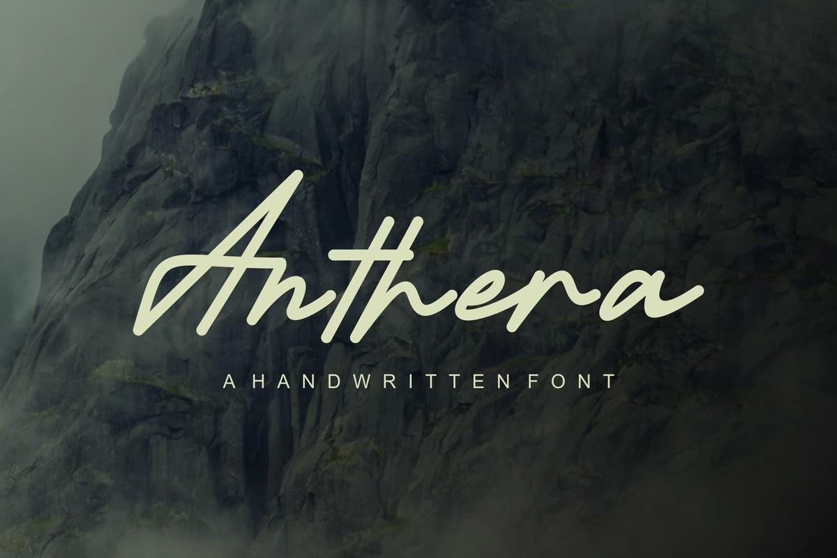 Anthera Regular Font preview