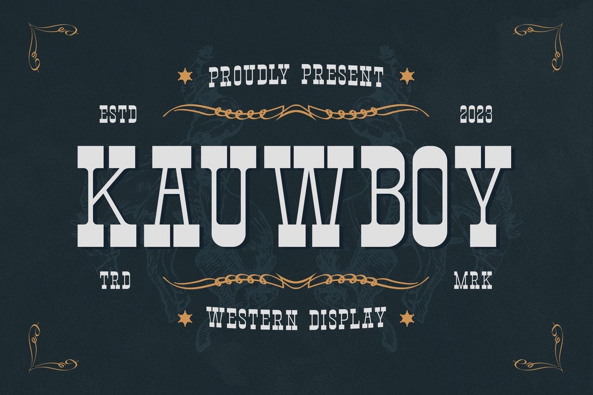 Kauwboy Regular Font preview