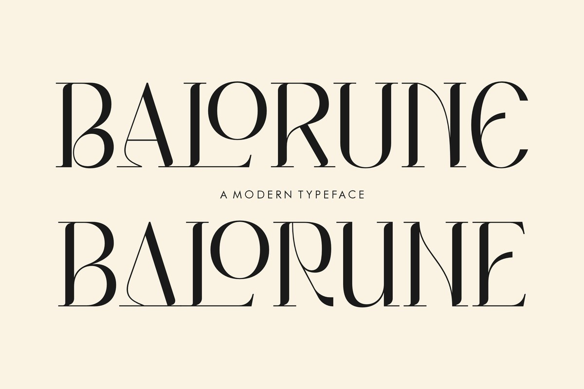 Balorune Regular Font preview