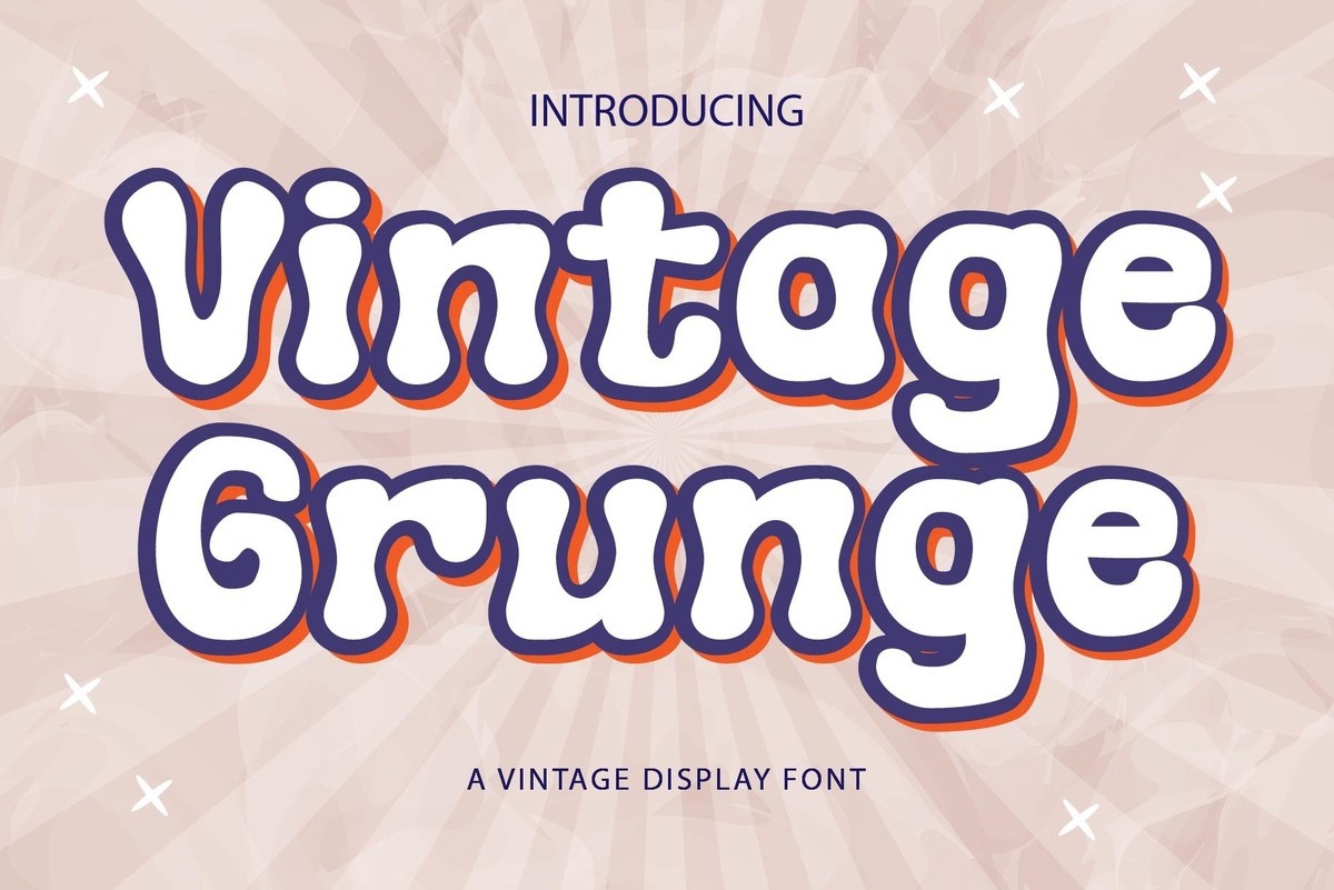 Vintage Grunge Font preview