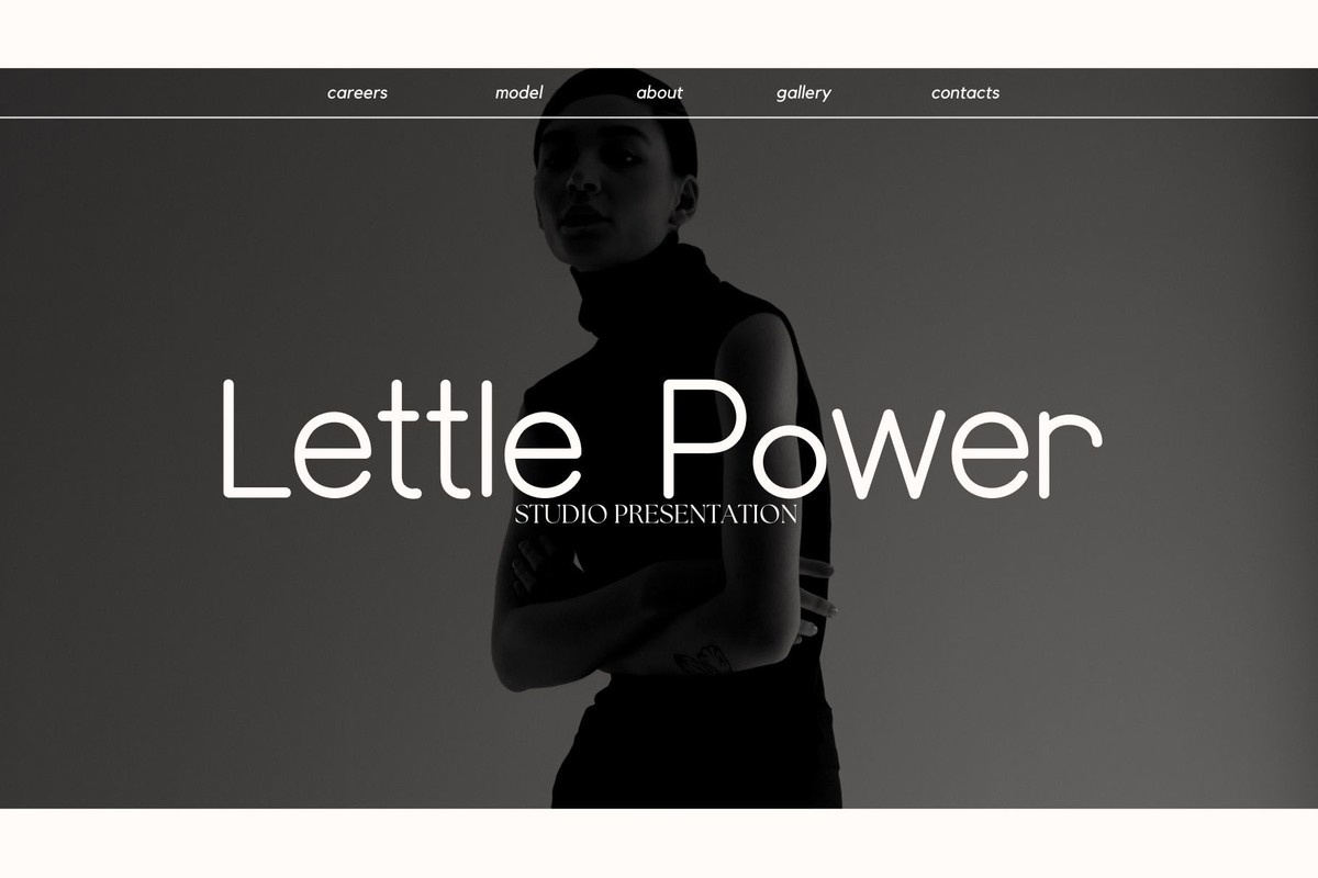Lettle Power Regular Font preview