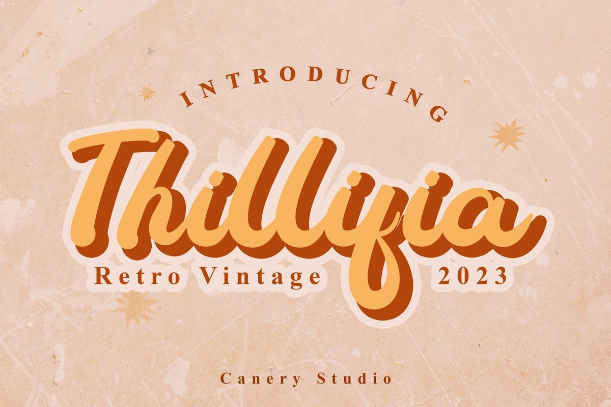 Thillifia Font preview