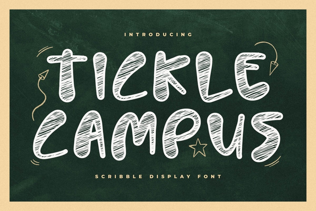 Tickle Campus Font preview