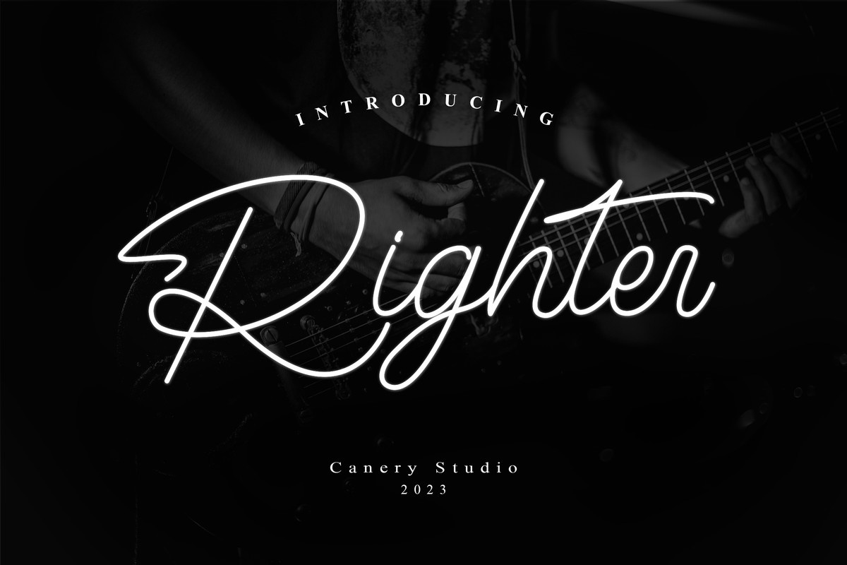 Righter Regular Font preview