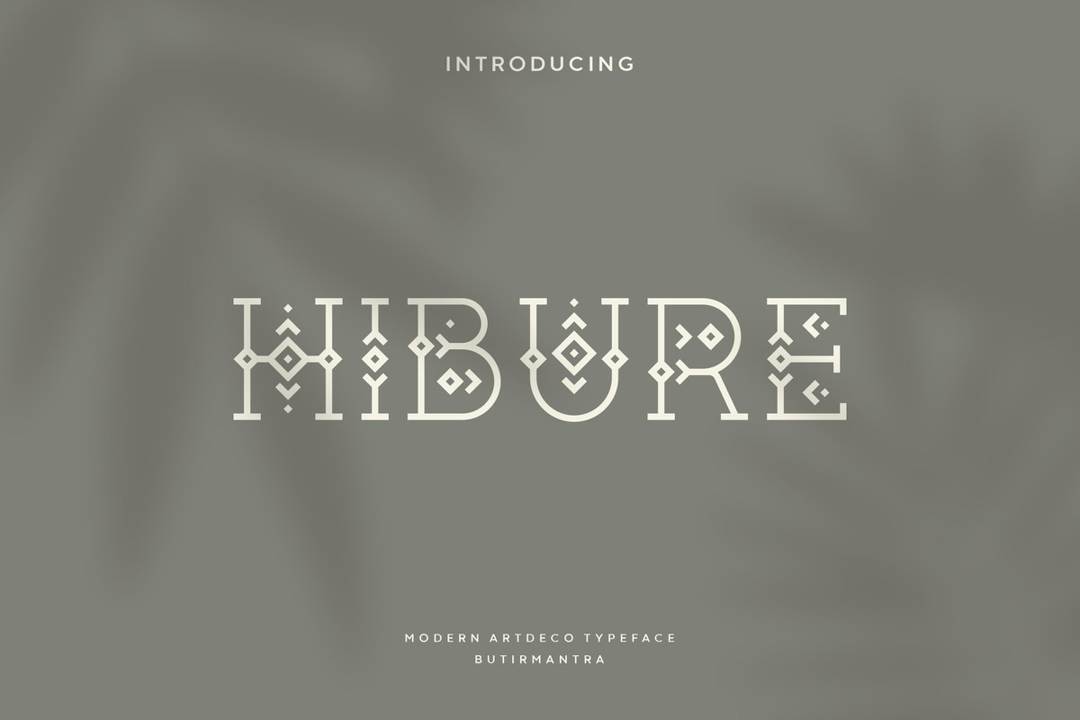 Hibure Font preview