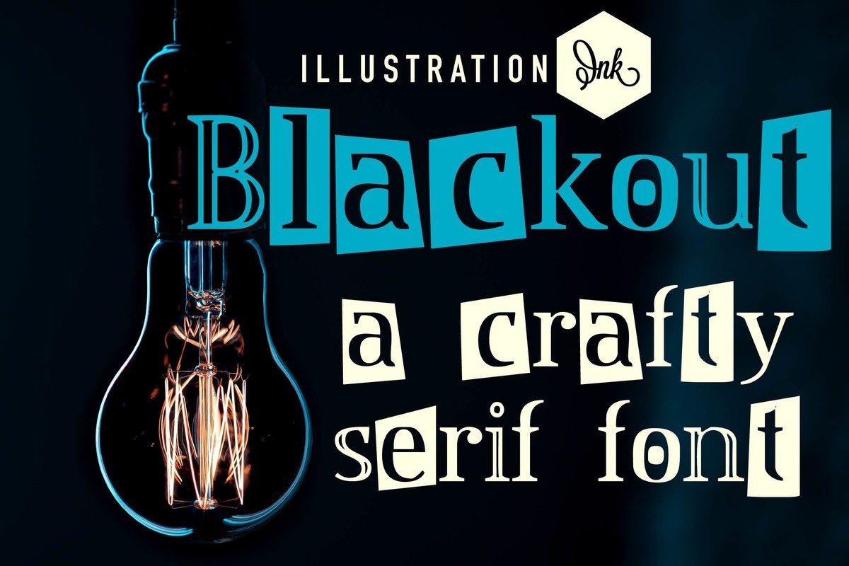LD Blackout Regular Font preview