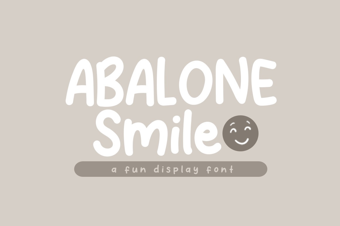 Abalone Smile Font preview