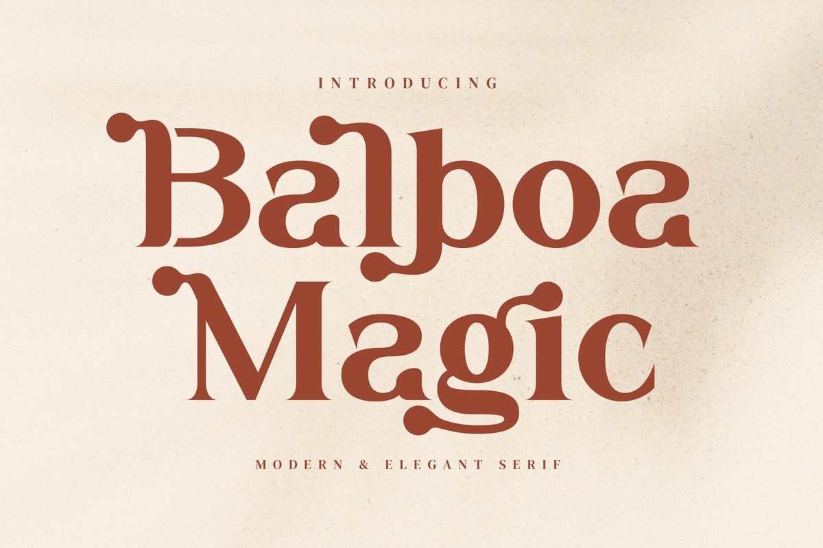 Balboa Magic Regular Font preview