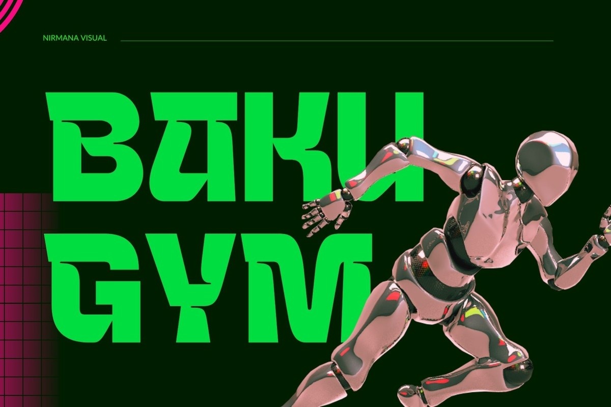 Baku Gym Regular Font preview