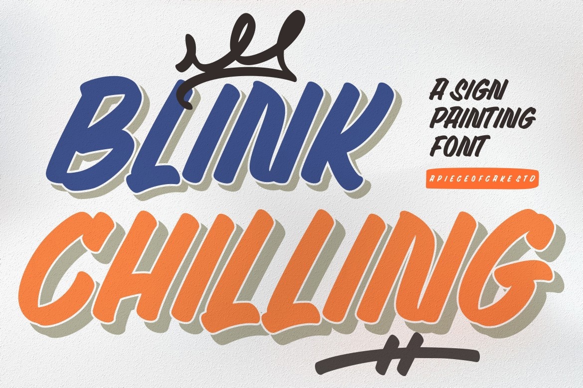 Blink Chilling Font preview