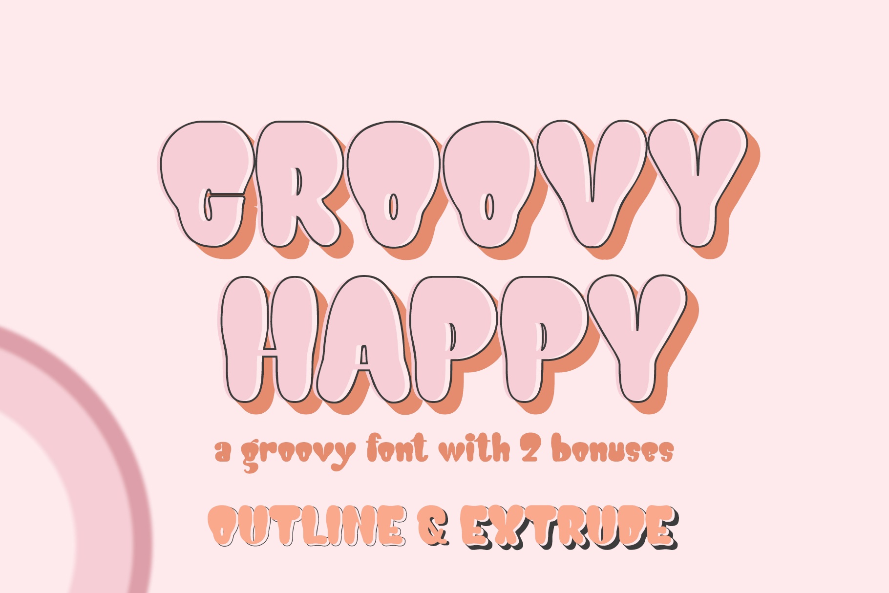 Groovy Happy Font preview