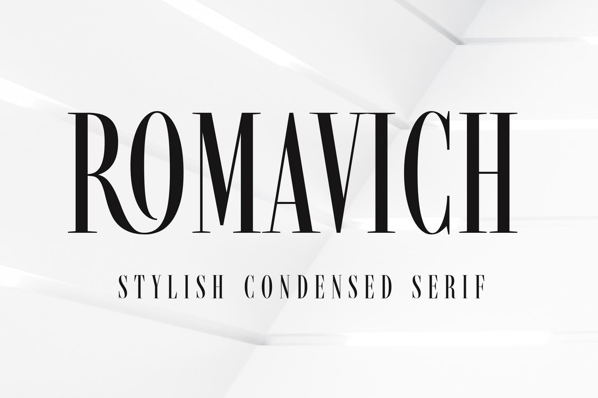 Romavich Regular Font preview