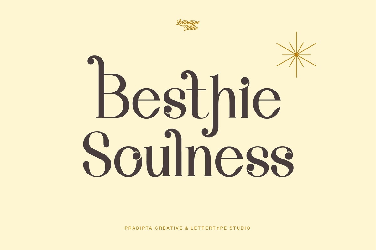 Besthie Soulness Regular Font preview