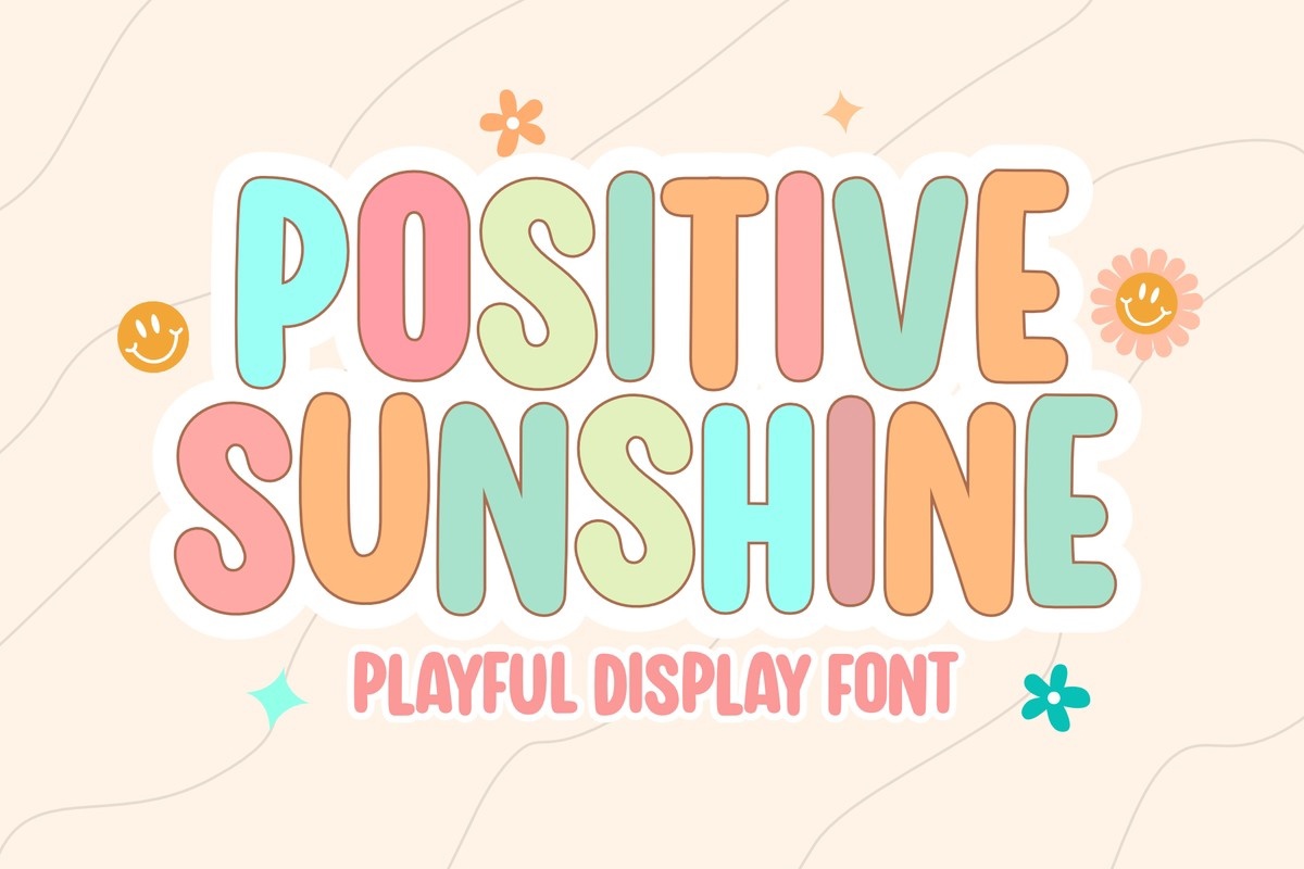 Positive Sunshine Regular Font preview