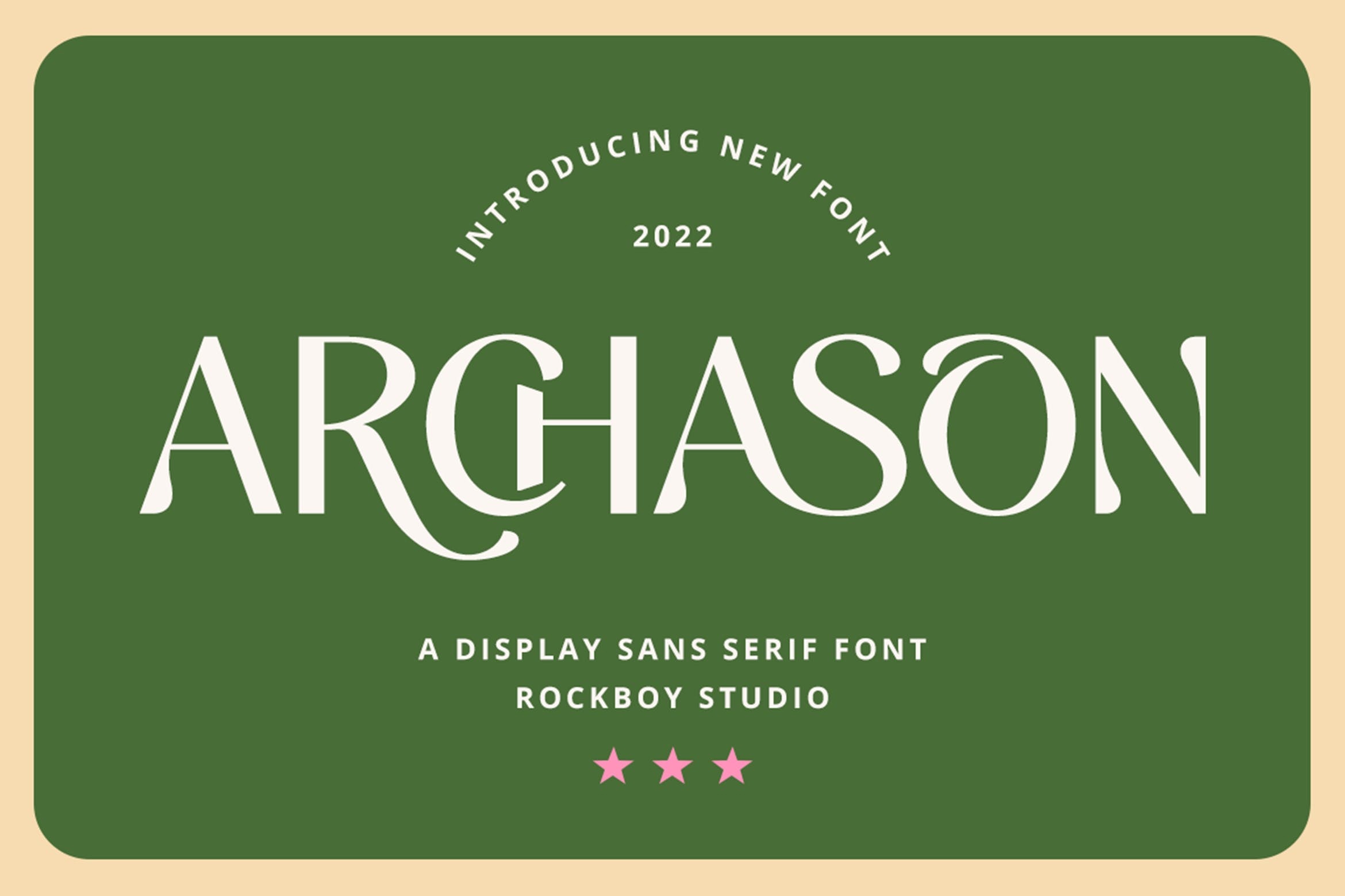 Archason Regular Font preview