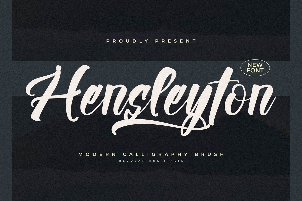 Hensleyton Regular Font preview