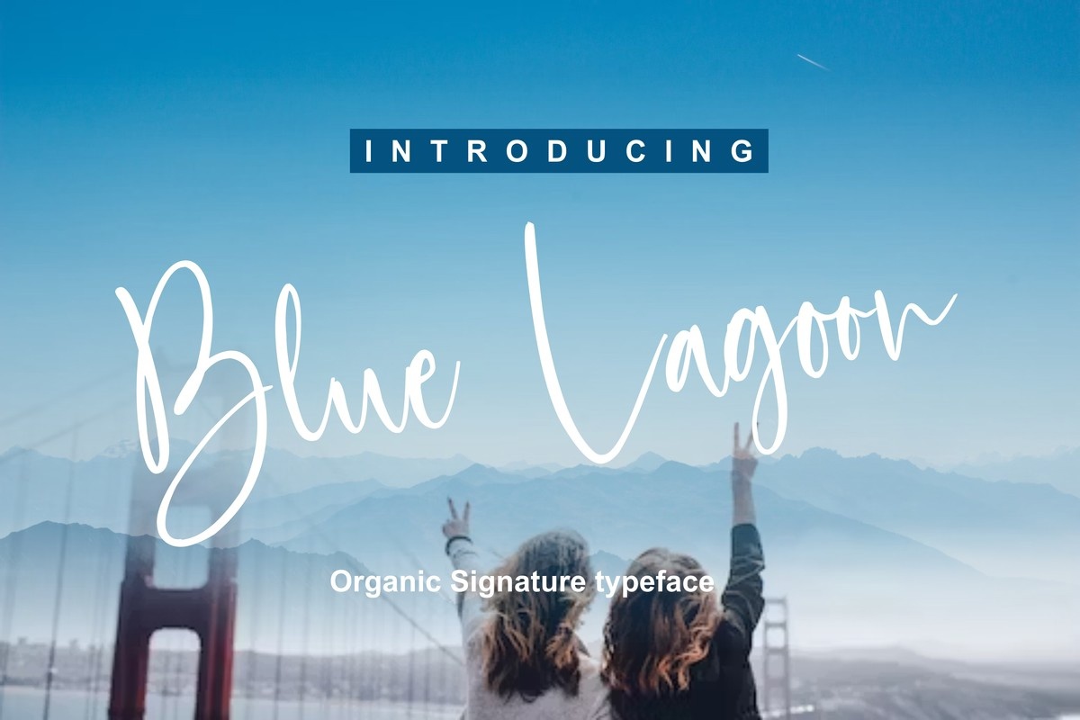 Blue Lagoon Font preview