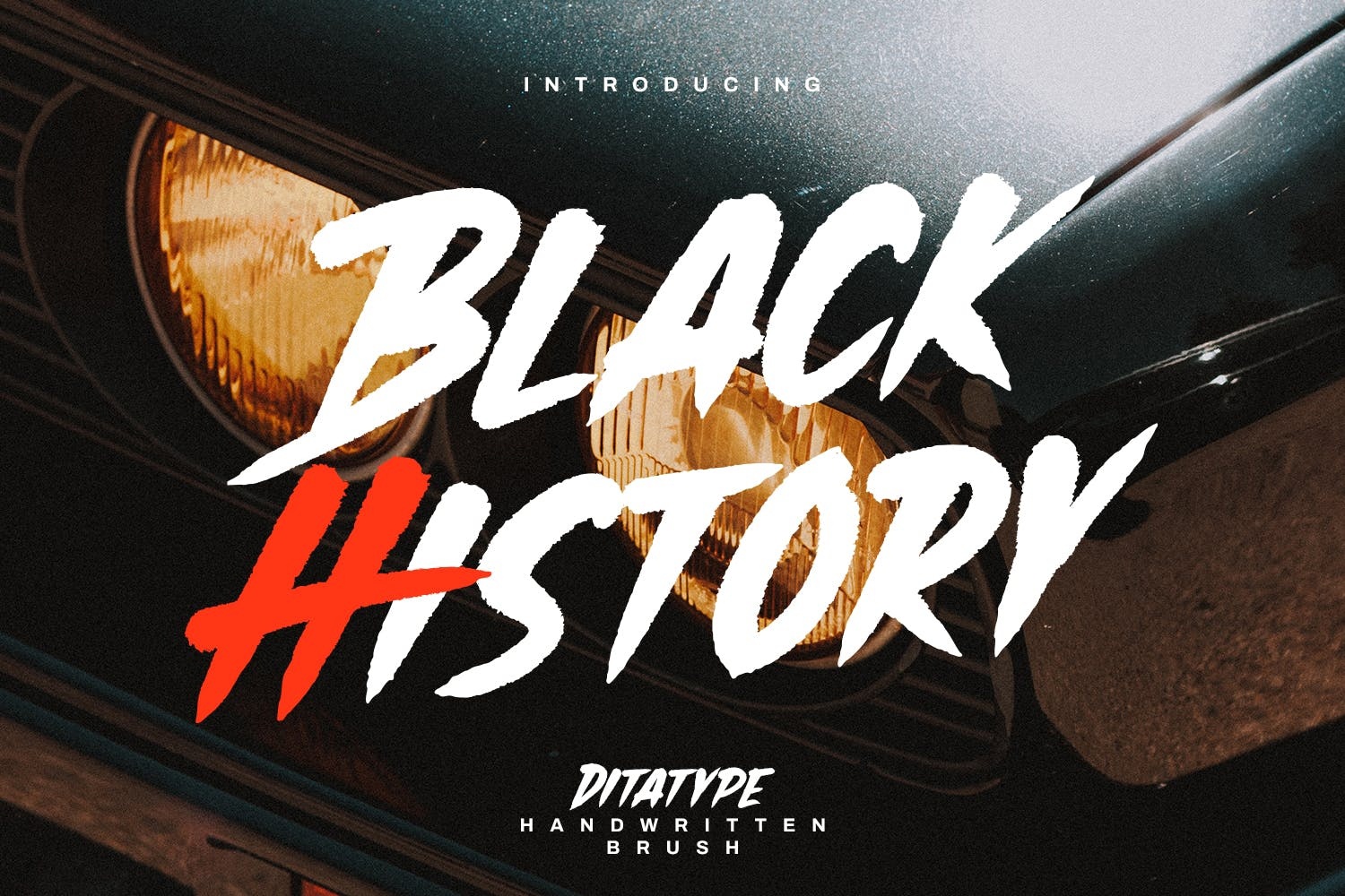 Black History Font preview