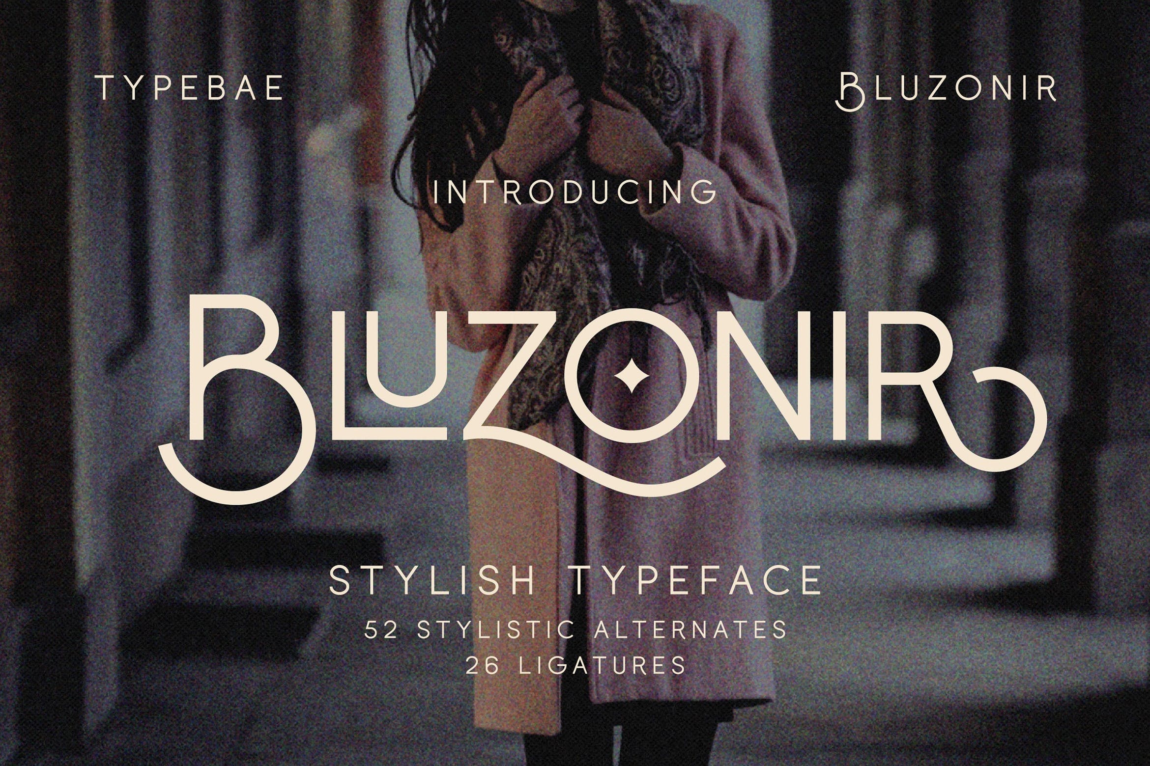 Bluzonir Stylistic Font preview